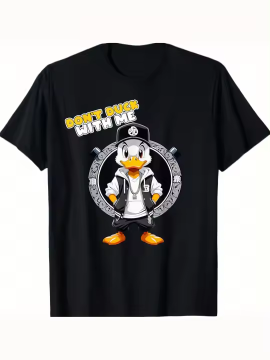 Camiseta Hip-Hop Gangster ling - Dont With Me, regalo para papá, manga corta con cuello redondo suave y cómoda, 230g - 1