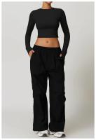 Ropa de Yoga de manga larga de afilado de secado rápido, ajustada, deportiva, ajustada, manga larga, ropa exterior, correr, Fitness, gimnasio, Tops femeninos - details 17