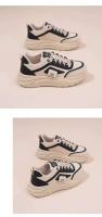 2025 primavera nueva moda urbana Ins estilo coreano Casual blanco de suela gruesa papá estudiante correr zapatos deportivos con cordones - details 10