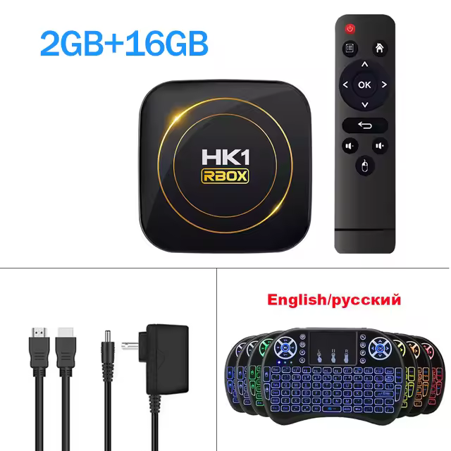 Dispositivo de TV táctil HK1 RBOX H8S Decodificador con Android 12 Allwinner H618, 2,4G, 5G, Wifi Dual, reproductor multimedia, 4 GB, 64 GB, 32GB - 1