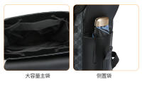 Nueva mochila escolar para chicos de secundaria, mochila universitaria de moda, bolsa de palmo oblicuo de viaje, mochila ligera de alta gama. - details 14