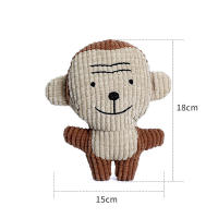 Juguetes de peluche de animales de vaca rosa para mascotas, juguetes chirriantes para masticar, silbidos, ardilla envuelta, lindo - details 6