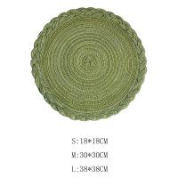 Almohadillas para vajilla, manteles individuales tejidos redondos, manteles individuales trenzados de estilo nórdico antideslizantes, posavasos lavables de 18/30/38cm para Navidad - details 0