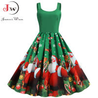 Women vintage spaghetti strap floral print high waist elegant sleeveless a-line party midi dress - details 46