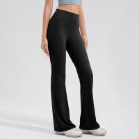 Pantalones acampanados de cintura alta de talla grande, pantalones de Yoga, pantalones cortos, mallas de entrenamiento, pantalones acampanados deportivos, pantalones deportivos para mujer - details 6