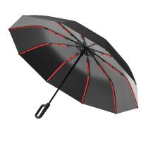 Paraguas plegable totalmente automático con 1 mango y hebilla, fácil de transportar, más grande, más grueso y resistente. Adecuado para hombres y mujeres, portátil y resistente al viento, resistente al viento de doble capa, varios huesos de paraguas, asas - details 6
