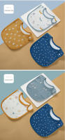 3pcs/set Pañuelos De Comida Para Bebé Niño Y Niña Impermeables Delantal De Algodón Con Diseño De Dibujos Animados Accesorios Para Bebés De 0-1 Años - details 11