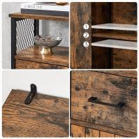 Estante de Almacenamiento Ajustable de Acero Estilo Industrial para Sala de Estar Cocina - details 4