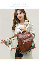 Mochila retro de cuero PU para mujer, bolso de hombro antirrobo, mochila de viaje de ocio, bolso para portátil de gran capacidad - details 13