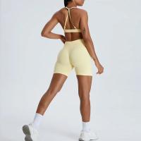 Pantalones cortos de Yoga para mujer, Shorts deportivos de cintura alta, secado rápido, transpirables, adelgazantes, novedad - details 7