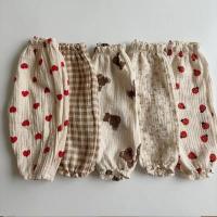 Pantalones de Verano para Bebé Organicos Estampado de Tigre Oso Floral - details 1