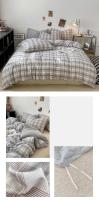 Funda de Edredón de Estilo a Cuadros Cubierta de Cama Doble Cara Cojín de Casa Cómodo (Sin Funda de Almohada) - details 17
