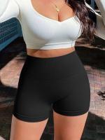 Shorts de Entrenamiento de Moda FINESS para Mujeres Verano 2025 Cintura Alta Elástica Sin Costuras para Mejorar las Curvas Ideal para Ciclismo y Yoga - details 6