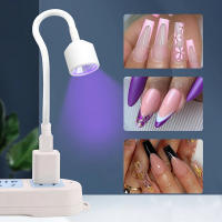 Secador de Uñas UV/LED Pequeño USB Lámpara Plegable Ajustable para Manicura Rápida - details 6
