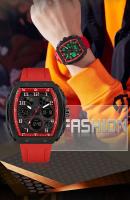 Reloj Digital Multifuncional de Lujo Premium 2025 Reloj de Moda para Hombres a Prueba de Agua con Correa de Cuero Función de Alarma Estilo Trendy - details 4