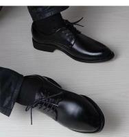 Primavera y otoño vestido de negocios informal británico zapatos de cuero zapatos de hombre aumento de altura interior zapatos individuales - details 2