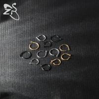 ZS-Anillo de nariz falso redondo de acero inoxidable para hombres, joyería sin perforación, Color dorado y plateado, 18G/20G, 8MM/10MM, 10 unidades por lote - details 5