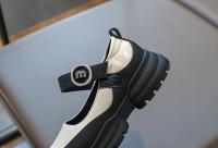 Zapatos de cuero para niños y niñas, calzado de boca baja, moda de Corea del Sur, fondo grueso, Simple, versátil, Primavera, 2024 - details 17
