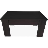 Mesa de Café Elegante Estilo Wengue 90cm de Ancho 50cm de Fondo 46/57cm de Altura - details 1