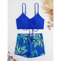 2025 Bikini traje de baño con cordón mujeres pantalones cortos de cintura alta traje de baño femenino acolchado traje de baño natación ropa de playa verano - details 30
