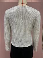Moda Primavera 2025 Abrigo Corto Casual con Cuello Alto para Mujeres Color Bloqueado Brillante - details 19