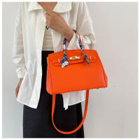 Kelly bolso de seda texturizada bufanda lichi patrón bolso de moda hombro de moda bolso de las mujeres - details 14