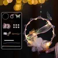 Bolsa de Material DIY, linterna del Festival del Medio Otoño, linterna de conejo de mano brillante hecha a mano, forma de flor de loto de estilo chino - details 4