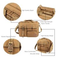 Mochila nueva táctica Molle de nailon, bandolera mensajero, bolsos para ordenador portátil, maletín, bolsa de escalada multifunción para exteriores - details 13