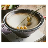 Creativo tazón de ramen de cerámica con rosca de estilo japonés japonés retro tazón de sopa de fideos instantáneos para el hogar grande tazón de ensalada tazón de sombrero - details 9