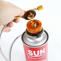 Adaptador de propano para estufa al aire libre, equipo de cilindro de gas de llenado de butano, suministros para acampar - details 2