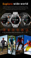 Reloj inteligente para hombre, Bluetooth, llamada, Control de música, pantalla completamente táctil de 1,7 pulgadas, Monitor de salud, asistente de voz, recordatorio de Whatsapp, rastreador de Fitness para Android IOS - details 6