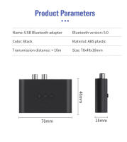 Receptor de Audio con Bluetooth 5,0, NFC, disco U, RCA, 3,5mm, AUX, USB, adaptador inalámbrico de música estéreo con micrófono para Kit de coche, amplificador de altavoz - details 10