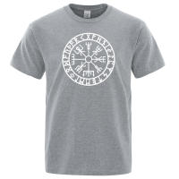 Camiseta de Vikingos Odin Guerrero Legendario para Hombre, Top de Algodón Puro, Manga Corta, Cuello Redondo, Verano, Novedad - details 16