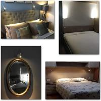 Luz de lectura LED de bronce de 3W, lámpara de pared con cuello de cisne negra, blanca y plateada para cabecera de cama, escritorio, interruptor de noche de 4000K - details 17