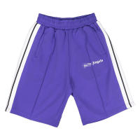 PA Angel Pantalones cortos a rayas con cinta de arcoíris, pantalones cortos holgados de cinco puntos con palmeras de calle alta, Unisex, para parejas - details 4