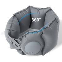 Almohada inflable en forma de U, protección del cuello, almohada de viaje de inflado prensado, almohada portátil súper ligera para vértebras cervicales - details 9