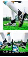 Botas de Fútbol Profesionales Unisex Zapatillas de Fútbol de Pitch de Césped para Entrenamiento al Aire Libre Zapatos de Fútbol Antideslizantes para Niños - details 9