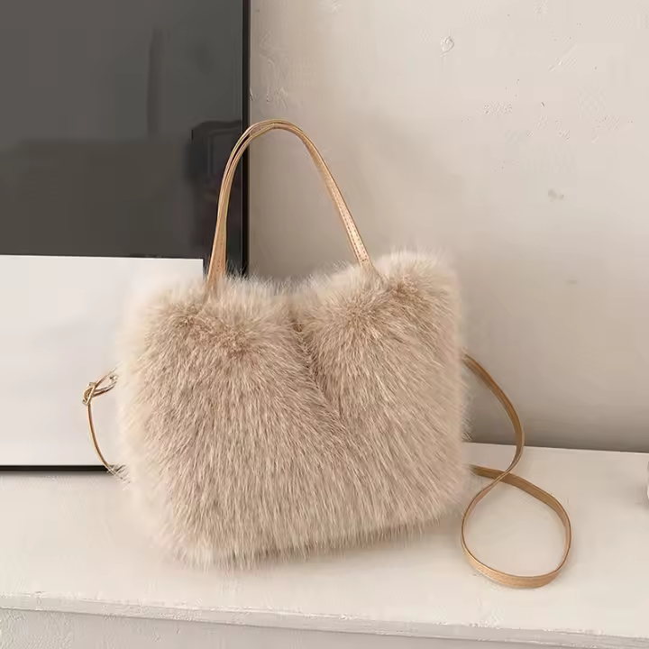 Bolso de mano de Piel para Mujer, Bolso de hombre Cruzado, Diseño de lujo, de sudadera, de Invierno - 1