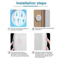 Alarma de Vibración Inalámbrica para Puertas y Ventanas Elecpow 125dB Protección de Seguridad para el Hogar Sensor Anti-Robo con Alarma de Ruptura de Vidrio - details 8
