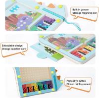 Laberinto magnético de colores Juguetes educativos Montessori de madera para clasificar Perlas magnéticas Laberinto Puzzle Tablero de dibujo Actividades de aprendizaje temprano Regalos para niños - details 5