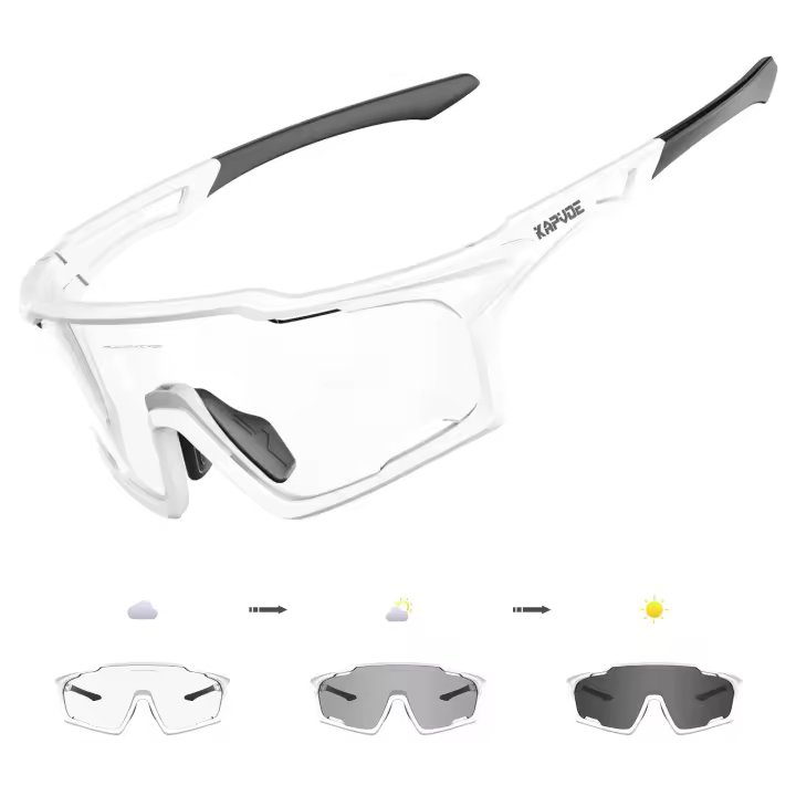 KAPVOE Gafas de Sol con Lente Fotocromática Protección UV400 Para Ciclismo, MTB, Senderismo - 1