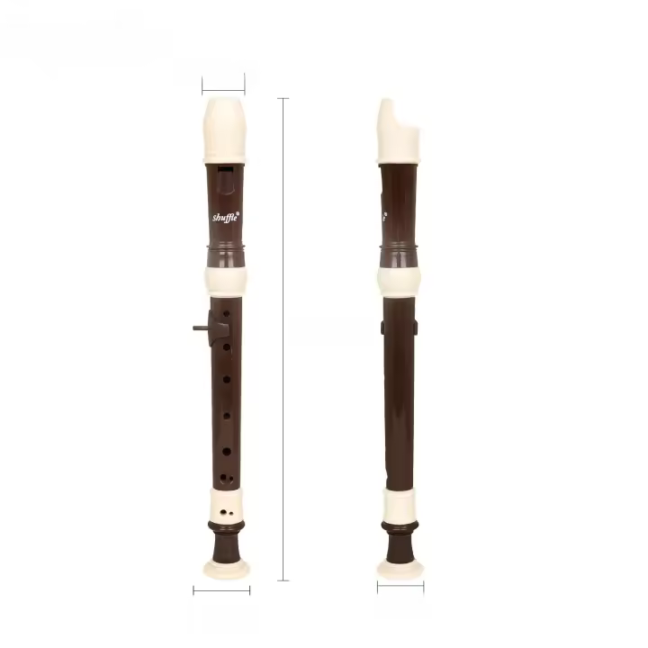 SHUFFLE Clarinete Recorder Barroco Con 8 Agujeros ABS Flauta Soprano Vertical Para Principiantes Instrumento De Viento Musical Regalo - 1