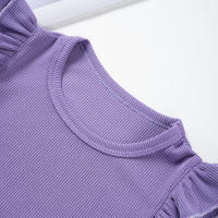 Conjunto De Verano Para Bebé Niña 2024 Shorts Y Camiseta Cómodo Transpirable Ropa De Casa Estilo Casual Sin Mangas Cuello Redondo - details 30