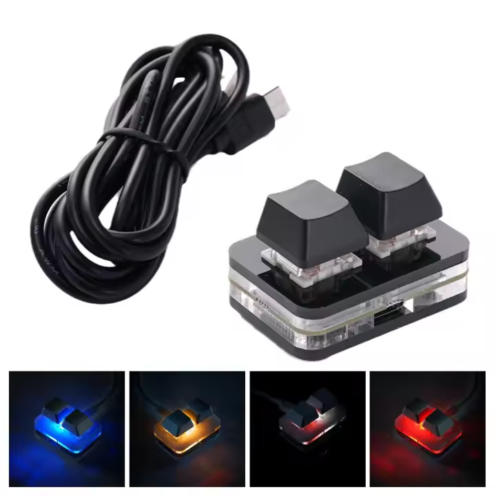 Teclado de Juegos Personalizable Mini USB Menos Teclas, Más Acción Accesorio de Electrónica - 1