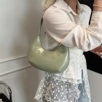 Bandolera de cuero de Pu de Color sólido, bolso Hobo de gran capacidad con forma de luna para mujer, bolso Hobo de estilo coreano para chica - details 14