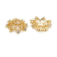 Cuentas de Flor de Brasso Dorado de 18K Joyería de Alta Calidad para Mujeres - details 13