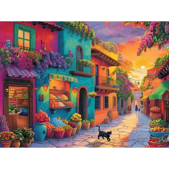 RUOPOTY Arte de Pared de Acrílico Pintura por Números Moderna Tamaño 40x50cm - 1