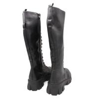 Calzados soraia, Botas altas militares de piel sintética con cordones y cremallera, impermeables al agua, moda otoño e invierno, botas militares cómodas, botas altas planas con plataforma, Botas con suela gruesa - details 1