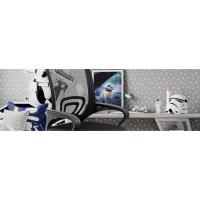 Silla de oficina giratoria modelo T-LoVendo AM-OC533 con soporte lumbar, vista general.