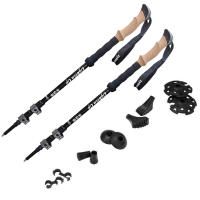 Bastón telescópico de aleación de aluminio para Senderismo, bastón de Trek, 2 piezas - details 3